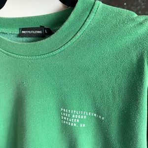 Pretty little thing crewneck worn once over size